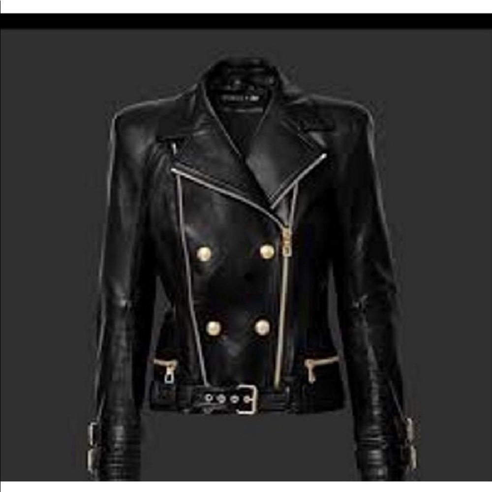 Balmain H&M Leather Jacket